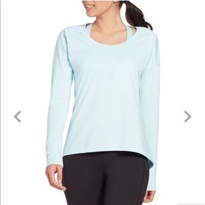 Calia Long Sleeve Dry Fit Cutout Back Top Size XS